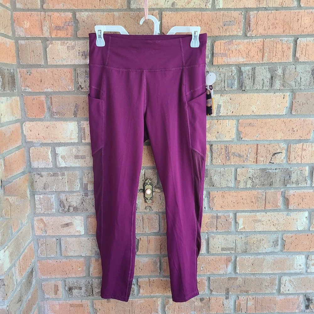 AVIA Women's Active Performance Fashion Leggings Purple Size S